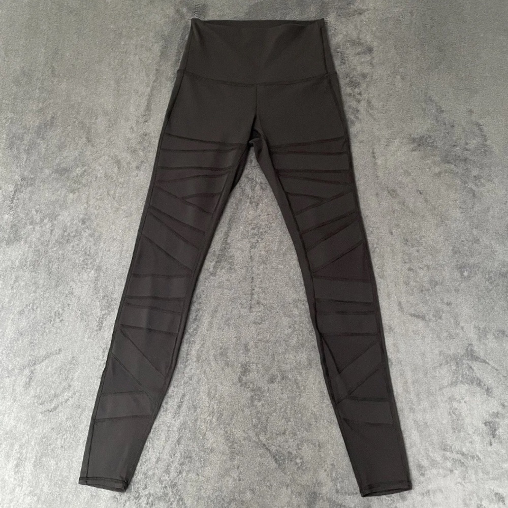 Lululemon Wunder Under Legging Pant Hi-Rise Tech Mesh Womens Size 6 Black Luon